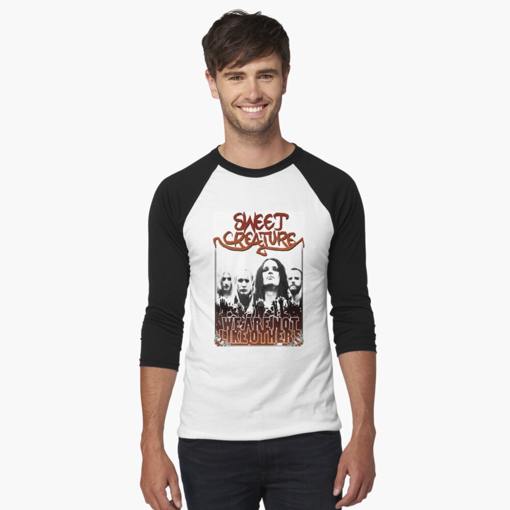 Item preview, Baseball ¾ Sleeve T-Shirt designed and sold by sweetcreature66.