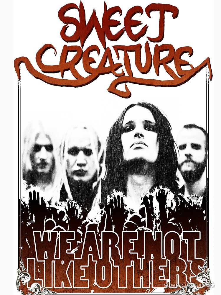 Thumbnail 7 of 7, Essential T-Shirt, Sweet Creature Band - Orange / White - Not like others designed and sold by sweetcreature66.