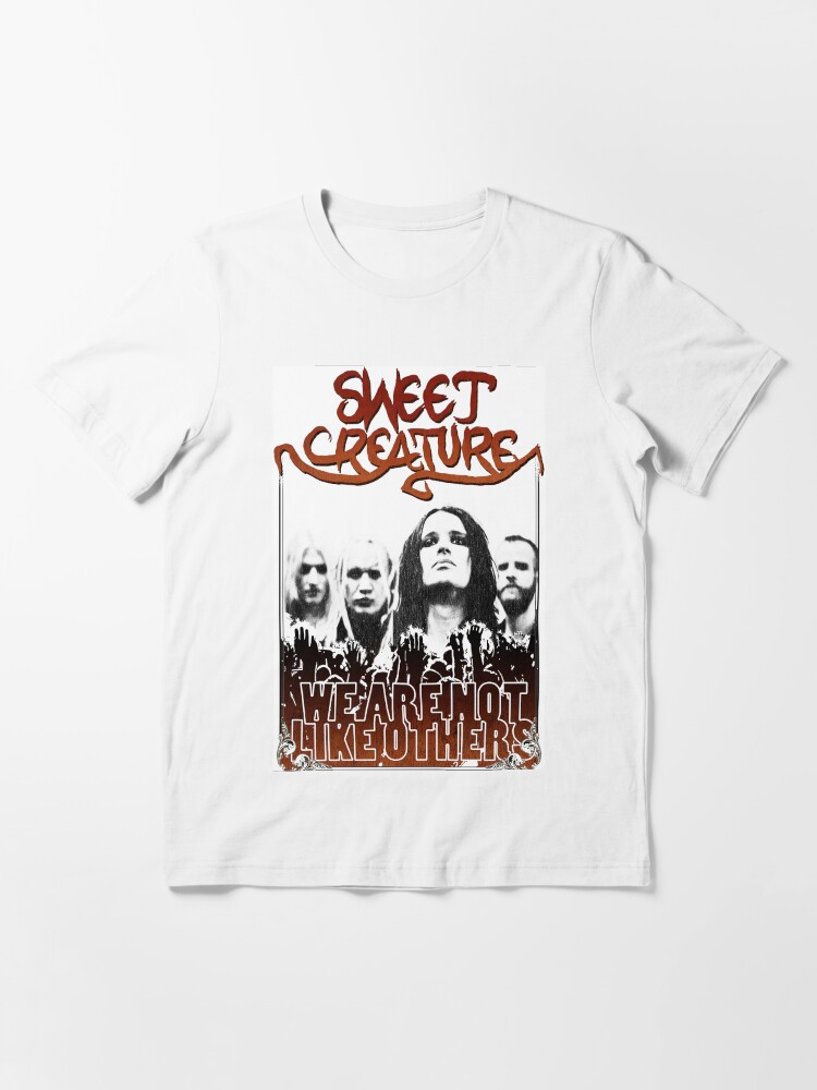 Thumbnail 3 of 7, Essential T-Shirt, Sweet Creature Band - Orange / White - Not like others designed and sold by sweetcreature66.