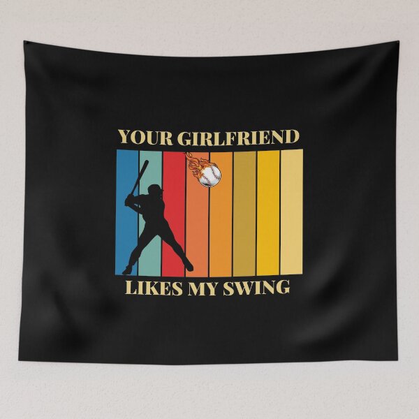 Item preview, YOUR GIRLFRIEND LIKES MY SWING. designed and sold by ELEGANTRETRO.