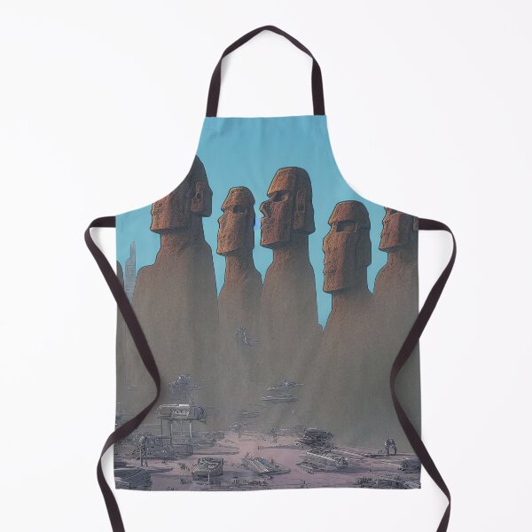 Item preview, Leaving Planet Easter, Moai Spaceport designed and sold by Parco-Mizzo.
