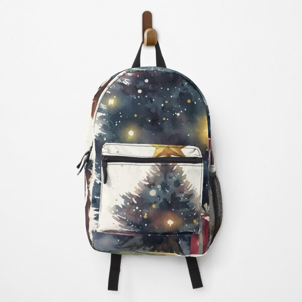 Item preview, Girl & Boy Christmas Tree Watercolour designed and sold by KLOIK.