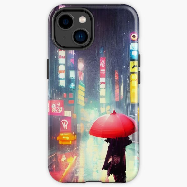 Tokyo Neon - Ein einsamer Mann - Nacht iPhone Robuste Hülle