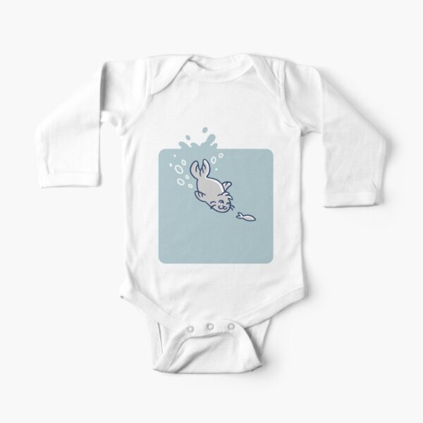 Diving Seal Long Sleeve Baby One-Piece