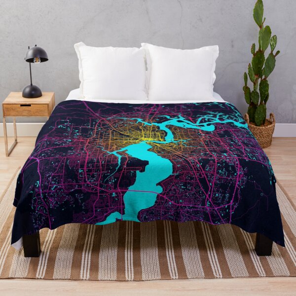 Item preview, Jacksonville City Map of Florida, USA - Neon designed and sold by deMAP.