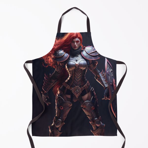 Item preview, Beautiful red haired woman warrior with armor designed and sold by ladarkepoque.