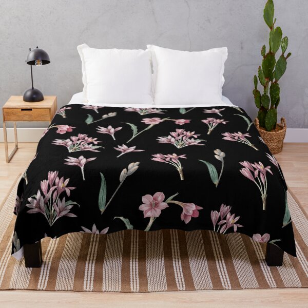 Item preview, Pretty Pink Amaryllis Flowers Floral Illustration Pattern. designed and sold by PlantKind.
