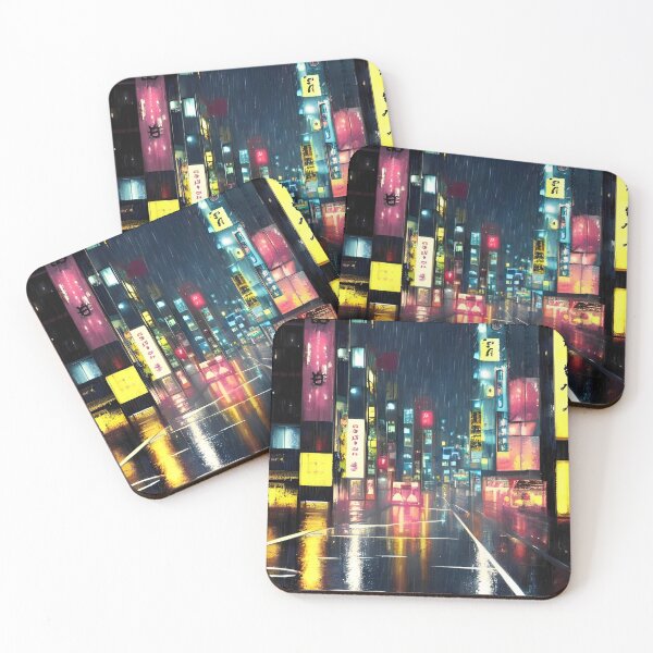 Item preview, Neo Tokyo - Night Lights - Cyperpunk designed and sold by Trendy-Now.