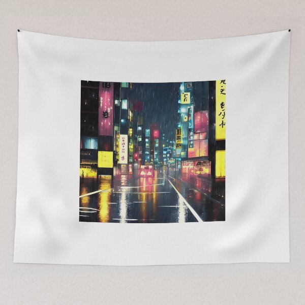 Item preview, Neo Tokyo - Night Lights - Cyperpunk designed and sold by Trendy-Now.
