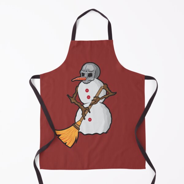 Item preview, Hand drawn snowman skull shoveling snow, funny winter Xmas gift designed and sold by Half Mess.
