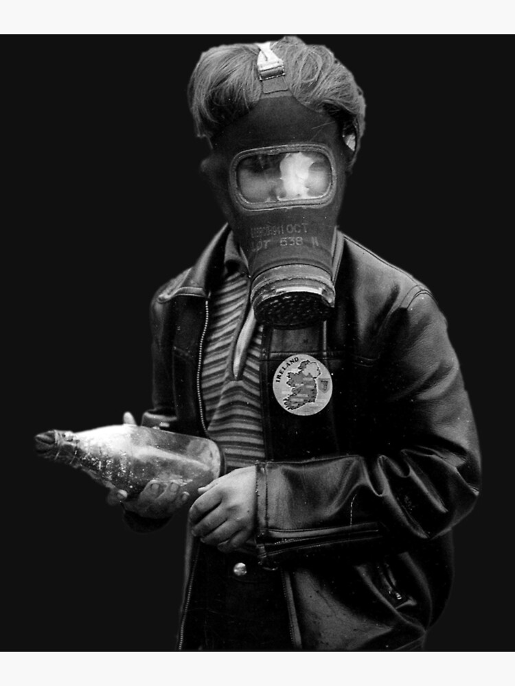 Derry Mural Bogside The Boy In The Mask Paddy Coyle Ireland Premium Matte Vertical Poster