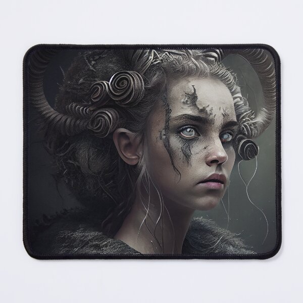 Item preview, Beautiful futuristic surreal girl from another world designed and sold by ladarkepoque.
