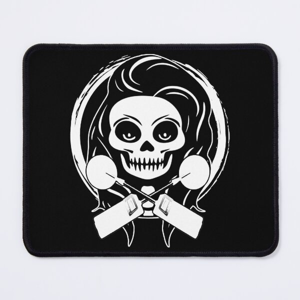 Item preview, Female Detectorist Skull and Metal Detector White Logo designed and sold by Nuletto.