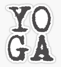 Yoga - Fun typography Sticker