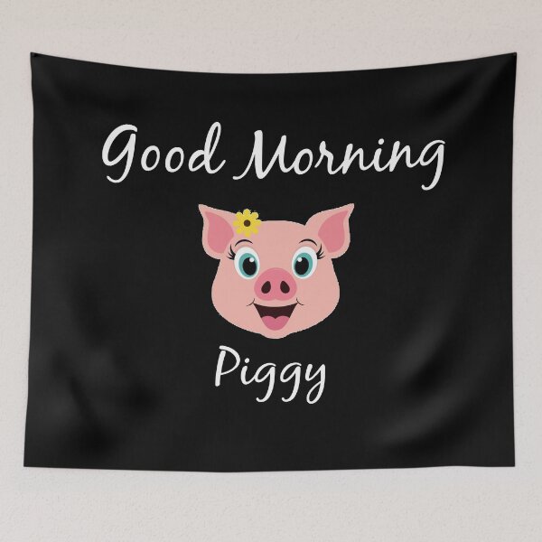 Item preview, Good Morning Piggy || a great way to make your loved one happy and feel special in this Christmas  designed and sold by DeepAndCreative.