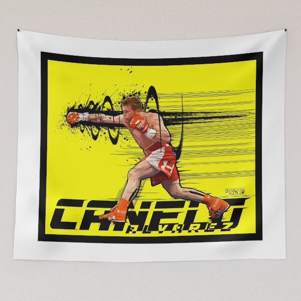 Item preview, Canelo Alvarez ink Artwork YELLOW by shunsuke designed and sold by shunsukevisuals.