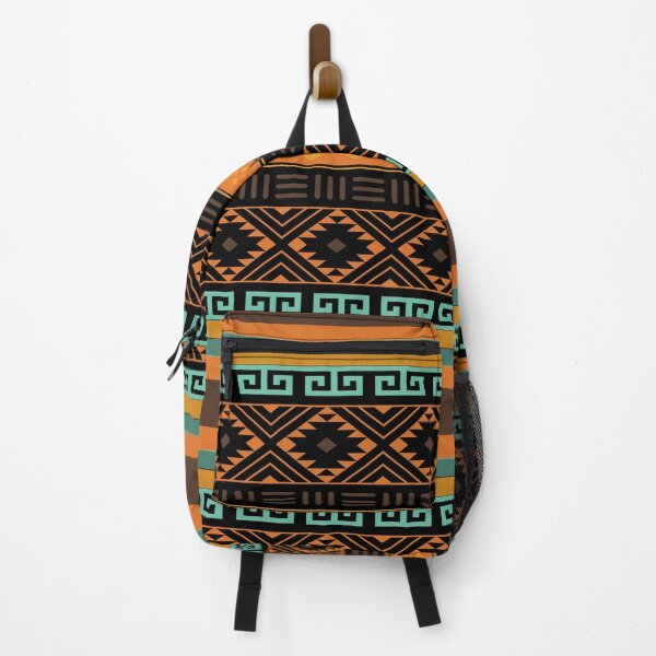 Item preview, Southwestern Aztec Shades Of Brown With Turquoise Accents designed and sold by handsoftime2020.