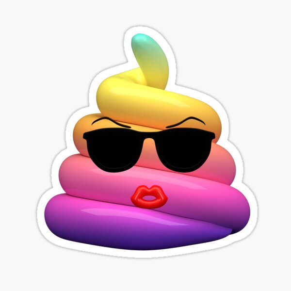 "poop emoji" Sticker for Sale by aimadbro Redbubble