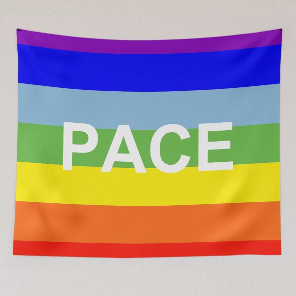 Item preview, Italian Peace Flag - PACE rainbow designed and sold by Inspirationmotivation.