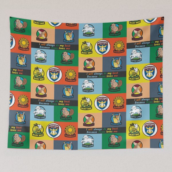 Item preview, Adventurer Club Colourful Poster with Pledge designed and sold by Just Christianity.