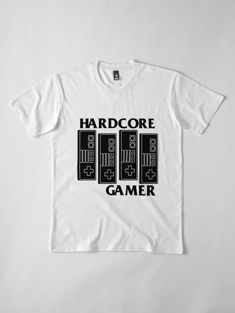 Vista alternativa de Camiseta premium HARDCORE GAMER