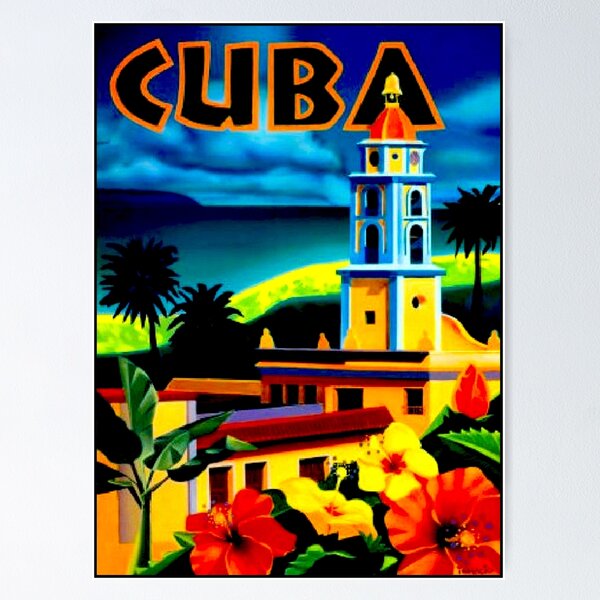 Item preview, "CUBA" Vintage Travel Print designed and sold by posterbobs.