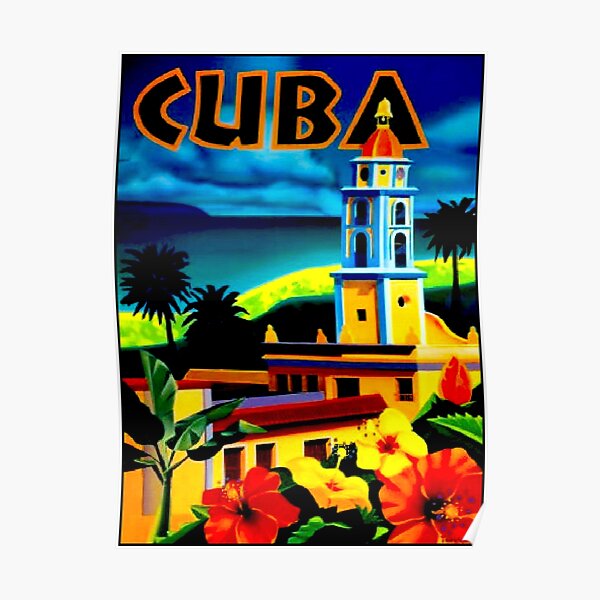 "CUBA" imprimé vintage de voyage Poster