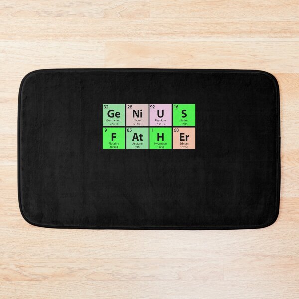Item preview, Genius Father Periodic Table designed and sold by Gold Wings Tees.