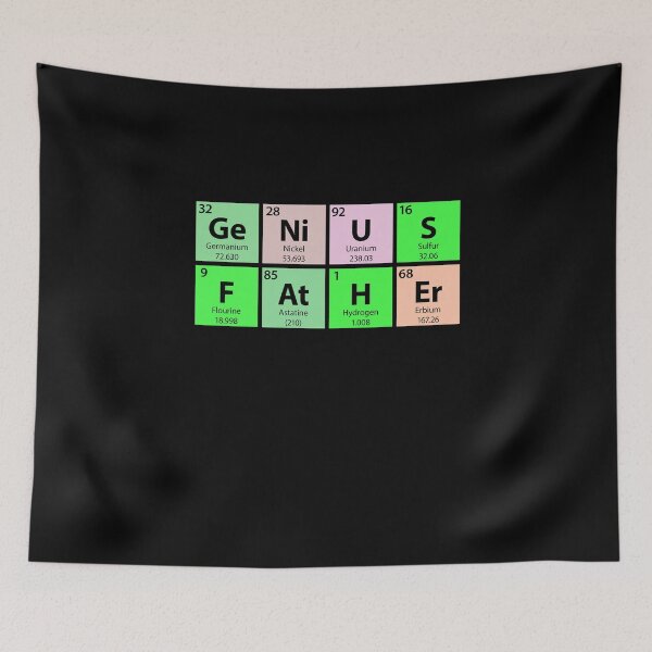 Item preview, Genius Father Periodic Table designed and sold by Gold Wings Tees.