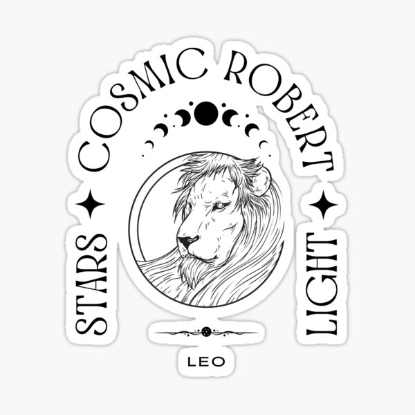 "ROBERT NAME ROBERT ZODIAC SIGN LEO DESIGN." Sticker for Sale by