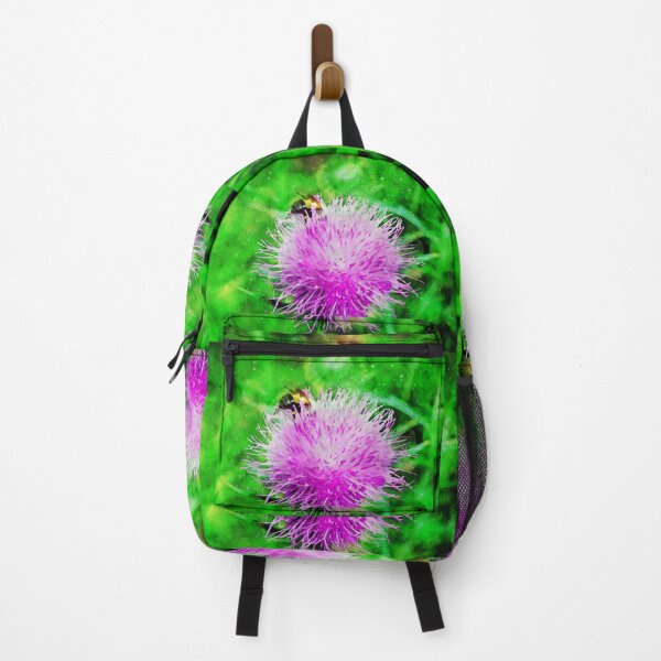 Item preview, Pink Flowering Thistle With Bee designed and sold by Robert Alsop.