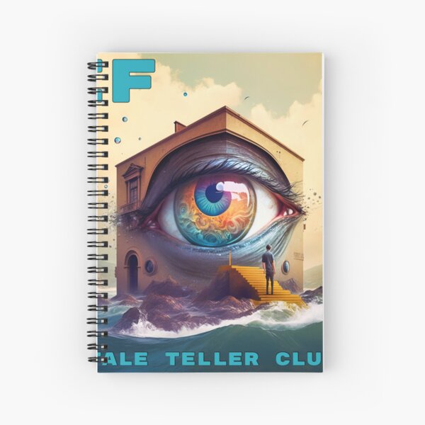 IF by Tale Teller Club Record Cover Art by iServalan CDM Music Track Spiral Notebook