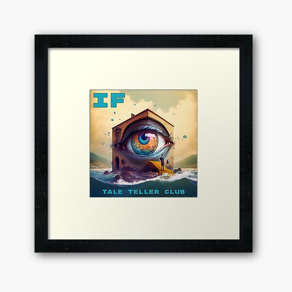 IF by Tale Teller Club Record Cover Art by iServalan CDM Music Track Framed Art Print