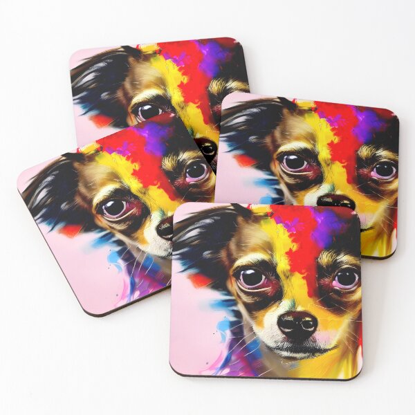 Item preview, Chihuahua colorful art painting dog designed and sold by supeart.