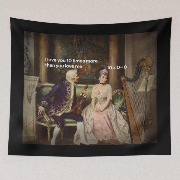 Item preview, I love you 10 Times more than You Love me (One-sided Love Meme) - Thanksgiving, Christmas And Birthday Party Gift Ideas for Classic Memes Lovers and Fans designed and sold by Memeing Everything.