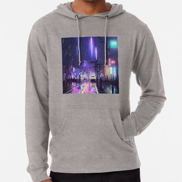 Neo Tokyo - Japan Vibes - Autos - Nachtlichter Leichter Hoodie