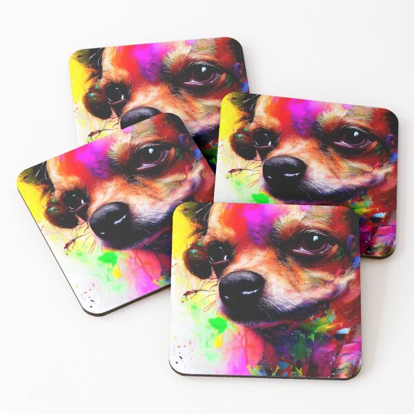 Item preview, Chihuahua colorful art painting dog designed and sold by supeart.