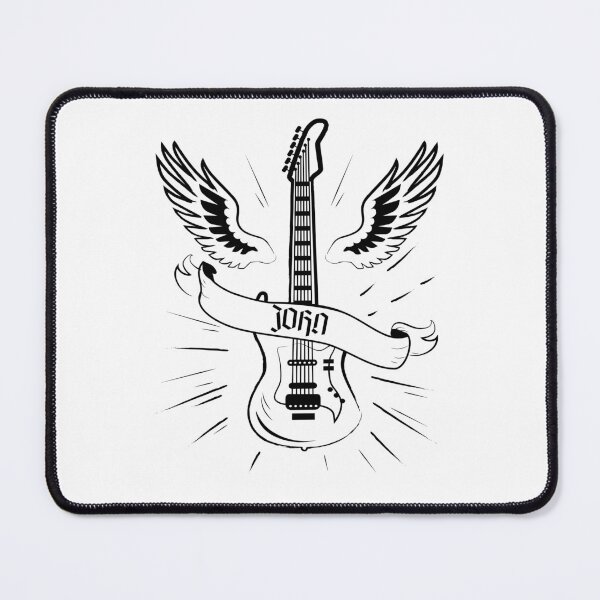 Item preview, JOHN NAME: JOHN HARD ROCK GUITAR DESIGN. designed and sold by AlexRelax.