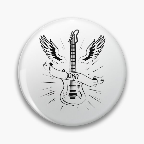 Item preview, JOHN NAME: JOHN HARD ROCK GUITAR DESIGN. designed and sold by AlexRelax.