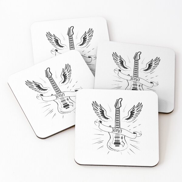 Item preview, JOHN NAME: JOHN HARD ROCK GUITAR DESIGN. designed and sold by AlexRelax.