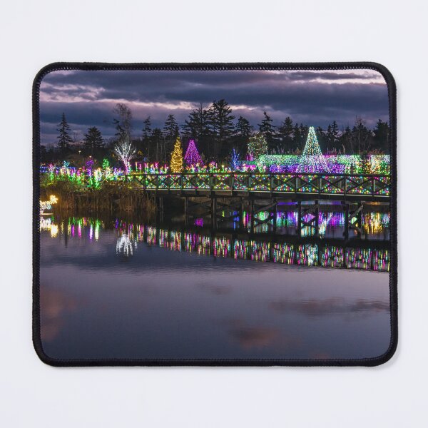 Item preview, Christmas lights across a bridge designed and sold by StewieStrout.