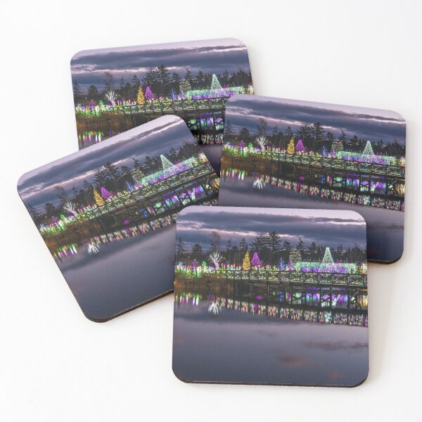 Item preview, Christmas lights across a bridge designed and sold by StewieStrout.