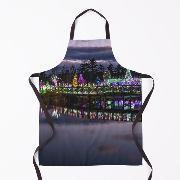 Item preview, Christmas lights across a bridge designed and sold by StewieStrout.