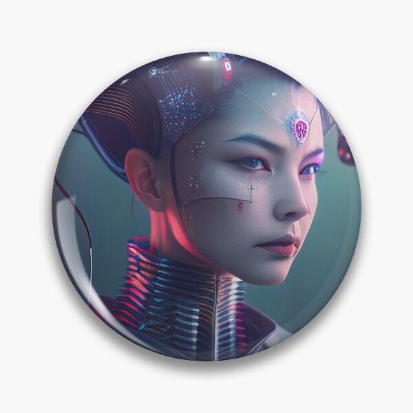 Item preview, Futuristic cyberpunk geisha designed and sold by RK - Shop.