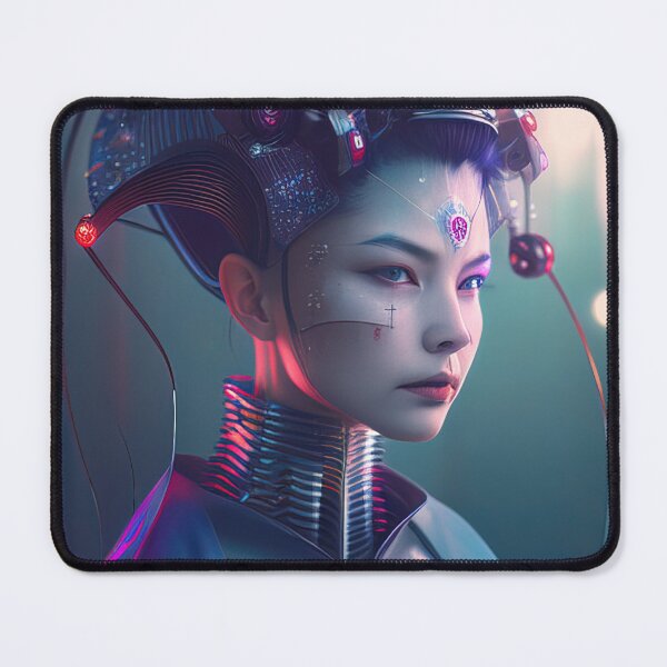 Item preview, Futuristic cyberpunk geisha designed and sold by RK - Shop.