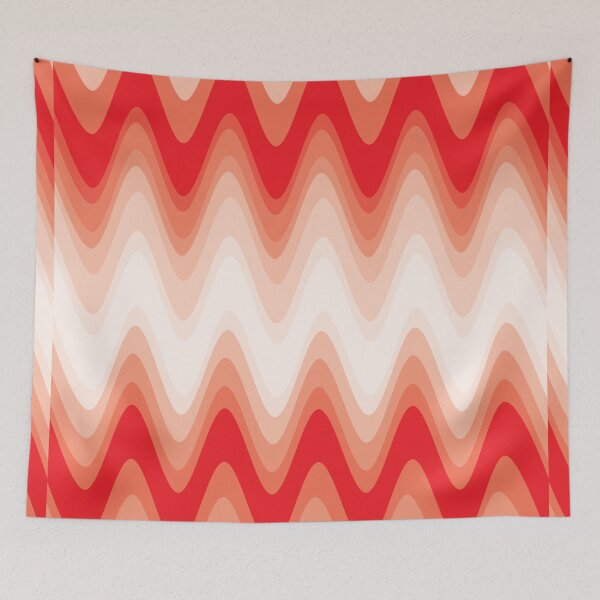 Item preview,  Groovy Disco Waves - 70s Red Retro Swirl designed and sold by SunnyBrand.