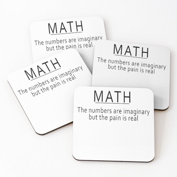 Item preview, Math - the numbers are imaginary, but the pain is real (funny geek joke) designed and sold by ArtsySue.