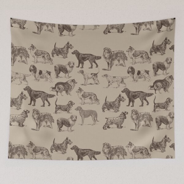 Item preview, vintage dogs dog park designed and sold by mihidunii.
