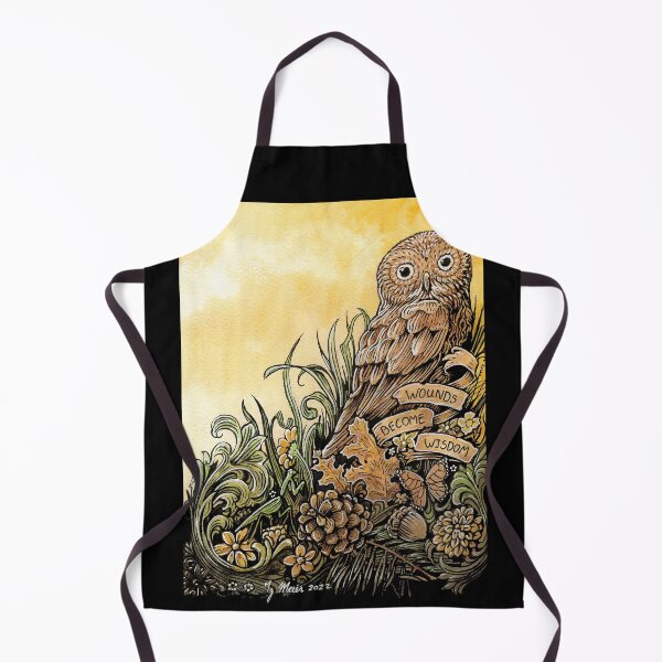Item preview, Epic Pygmy Owl says Wounds Become Wisdom designed and sold by Ty Meier.