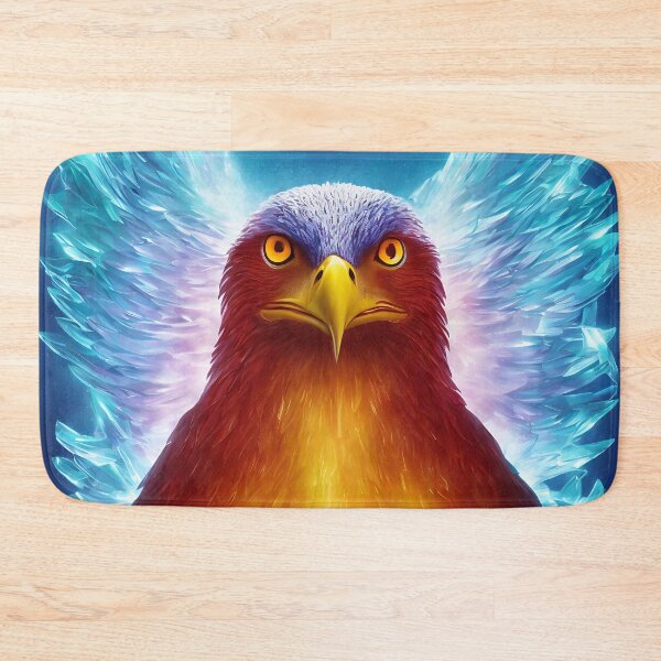 Item preview, product render poster vivid colors divine proportion Eagle, ice and snow, glowing fog intricate, elegant, highly detailed, digital painting, concept art, smooth, sharp focus, illustration designed and sold by DrawItOnce.